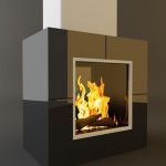 Qualitative 3D-model of fireplace in high-tech art 135