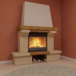 Qualitative 3D-model of country fireplace 16