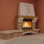 Qualitative 3D-model of country fireplace 18