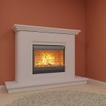 Qualitative 3D-model of classic fireplace 21