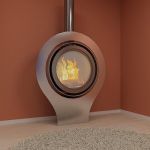 Qualitative 3D-model of fireplace in high-tech art 25