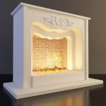 Qualitative 3D-model of classic fireplace 26