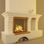 Qualitative 3D-model of country fireplace 31