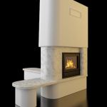Qualitative 3D-model of fireplace in art nouveau 51