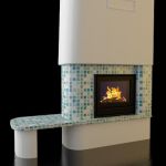 Qualitative 3D-model of fireplace in art nouveau 53