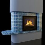 Qualitative 3D-model of fireplace in art nouveau 54