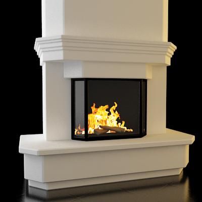 3D-model of classic fireplace 60