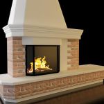 Qualitative 3D-model of country fireplace 61
