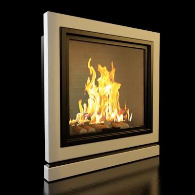 3D-model of fireplace in high-tech art 65