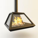 3D-model of fireplace in high-tech art 68
