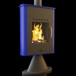 3D-model of fireplace in high-tech art 74