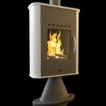 3D-model of fireplace in high-tech art 78