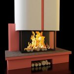 Qualitative 3D-model of fireplace in art nouveau 83