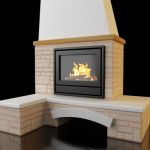 Qualitative 3D-model of country fireplace 90