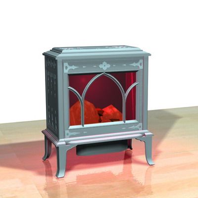 Qualitative 3D-model of country fireplace Jotul GF 100
