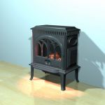 3D-model of classic fireplace Jotul Gf3