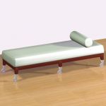 3D - model white sofa in a modernist style CAD symbol Driade NEOZ Deep couch