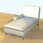 3D - model white sofa in the style of minimalism 3D object Flexform Nonnamaria 4
