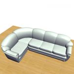 3D - model sofa in the Art Nouveau style 3D object Prestige 4