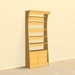 Bookcase 02 3D – model