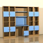 Cia International bookcase 3D - model