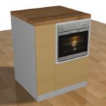 Kitchen grey 3D - model 02