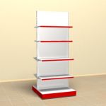 BOOKCASE 3D – model shelf metal 06