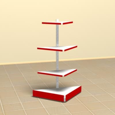 BOOKCASE 3D – model shelf_metal_21
