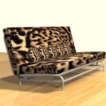 3D - model sofa with pillows 3DS sofa14