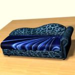 3D - model sofa blue CAD symbol sofa20