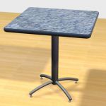 3D - model square table  table 725x725